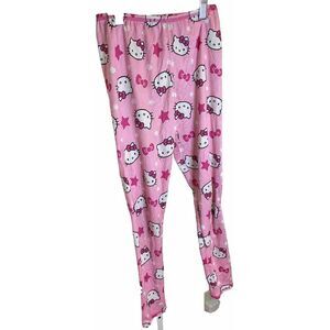 Hello‎ Kitty Girls' 100% Polyester Elastic Waist Pajama Pants L